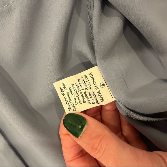 Carolina Blue Peplum Top - Picture 8 of 9